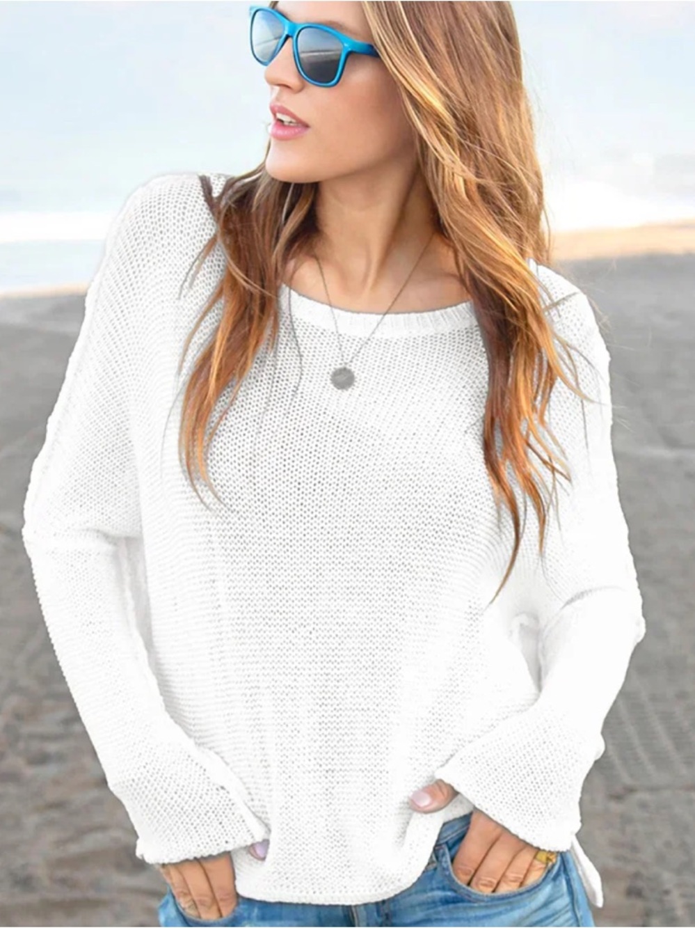 Wooden Ships Charlotte Crew Neck Cotton Sweater